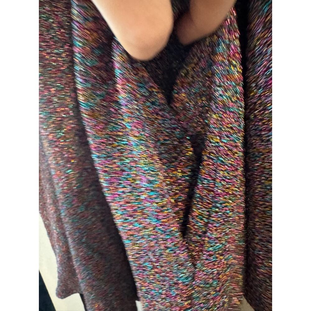Show Me Your Mumu Sure Thing Mini Dress Rainbow Shimmy Shine L Bubble Sleeve - Picture 5 of 8